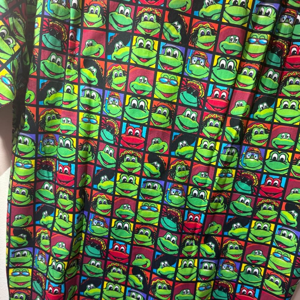 Señor Frog Button Up Shirt Men's Large Frog Print All Over Cotton - Picture 12 of 15